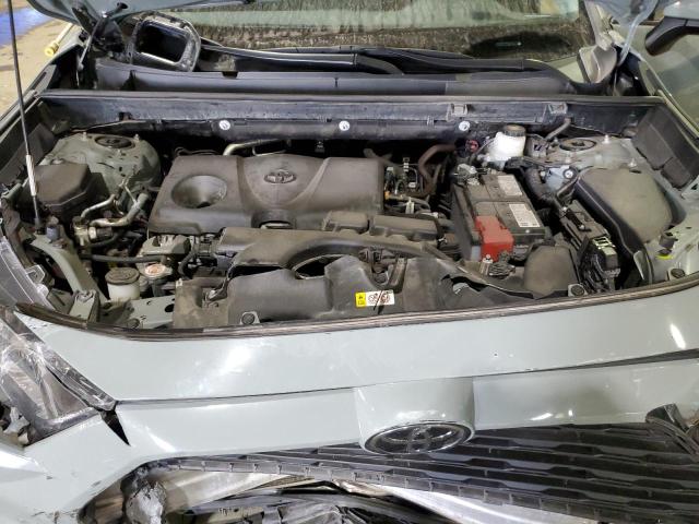 2T3P1RFV7MW215265 - 2021 TOYOTA RAV4 XLE GRAY photo 12