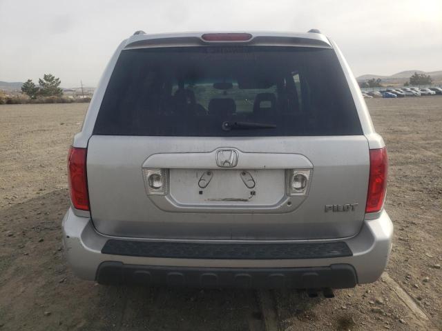 2HKYF185X3H534685 - 2003 HONDA PILOT EXL SILVER photo 6