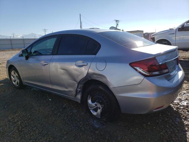 2HGFB2F51DH524960 - 2013 HONDA CIVIC LX SILVER photo 2