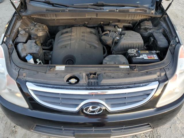 KM8NU4CC0CU185845 - 2012 HYUNDAI VERACRUZ GLS BLACK photo 12