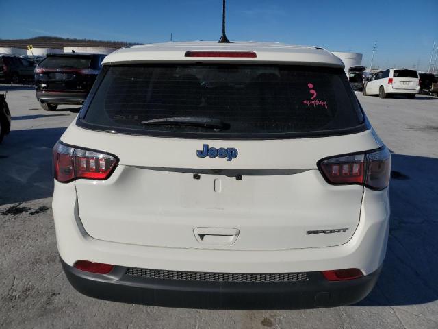 3C4NJCAB9MT518704 - 2021 JEEP COMPASS SPORT WHITE photo 6