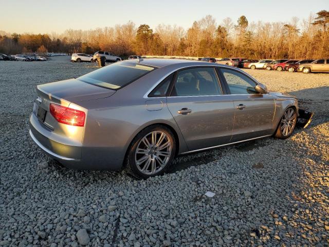 WAURGAFD2DN006441 - 2013 AUDI A8 L QUATTRO GRAY photo 3