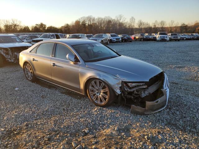 WAURGAFD2DN006441 - 2013 AUDI A8 L QUATTRO GRAY photo 4