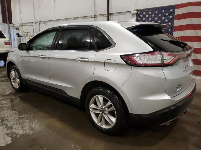 2FMTK4J92FBB75798 - 2015 FORD EDGE SEL SILVER photo 2