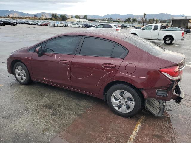 2HGFB2F59FH557739 - 2015 HONDA CIVIC LX RED photo 2