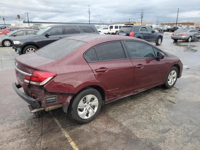 2HGFB2F59FH557739 - 2015 HONDA CIVIC LX RED photo 3