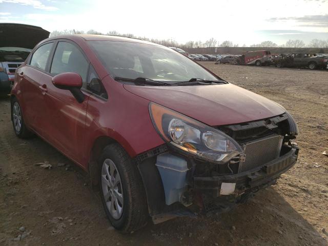 KNADM5A39D6307033 - 2013 KIA RIO LX RED photo 4