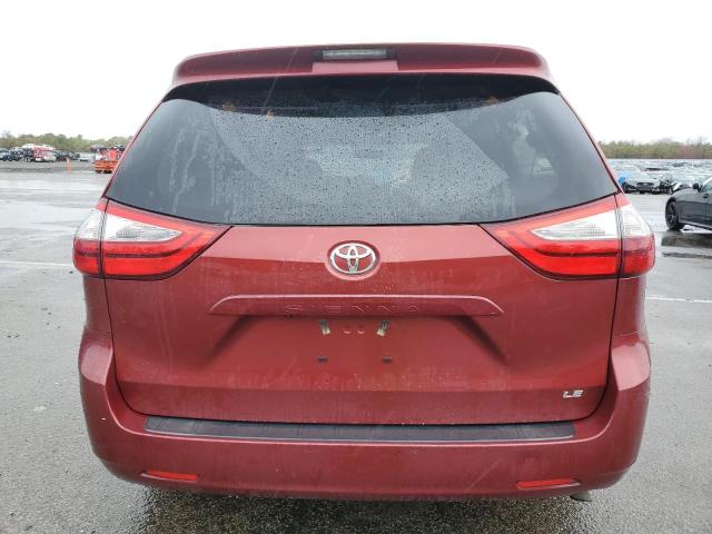 5TDKZ3DC8HS803040 - 2017 TOYOTA SIENNA LE RED photo 6