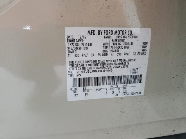 2LMTJ6LR0GBL51443 - 2016 LINCOLN MKX RESERVE 米色 照片 13