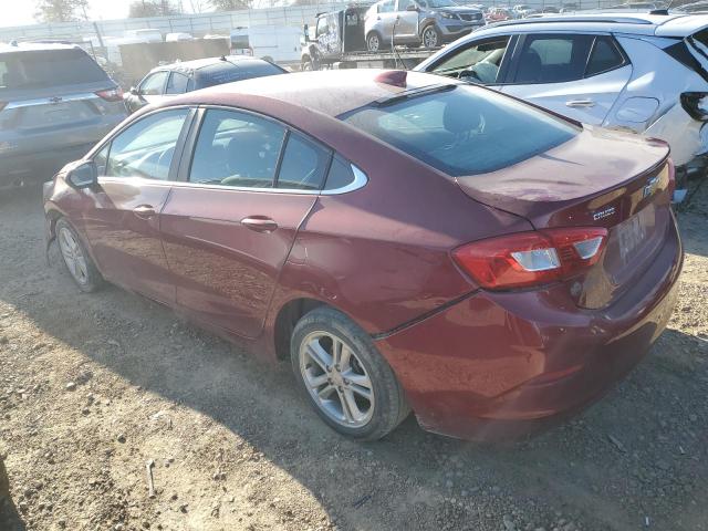 1G1BE5SM1H7209394 - 2017 CHEVROLET CRUZE LT MAROON photo 2