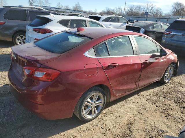 1G1BE5SM1H7209394 - 2017 CHEVROLET CRUZE LT MAROON photo 3