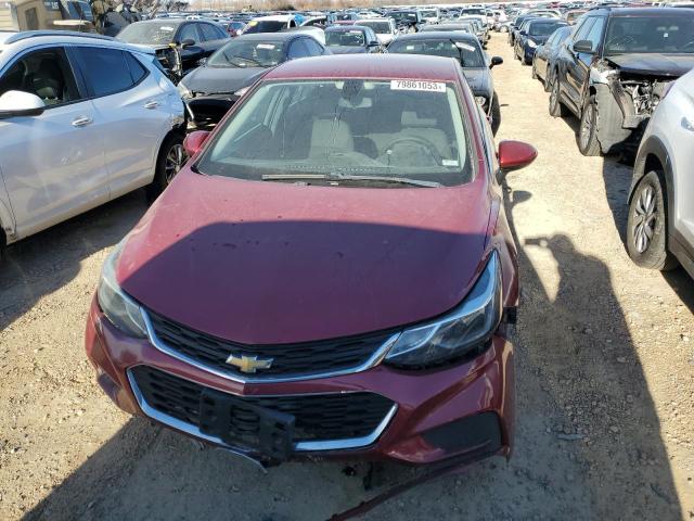 1G1BE5SM1H7209394 - 2017 CHEVROLET CRUZE LT MAROON photo 5