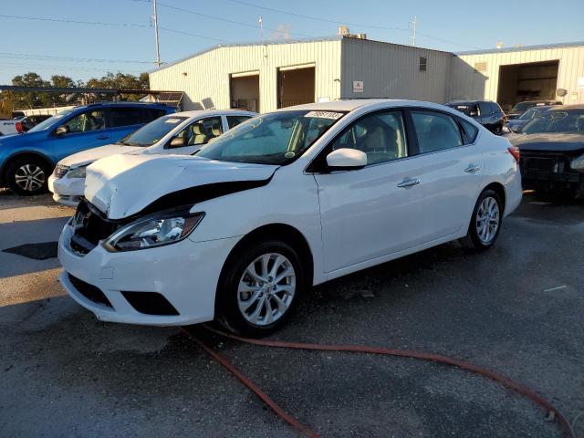 3N1AB7AP7JL657856 - 2018 NISSAN SENTRA S WHITE photo 1