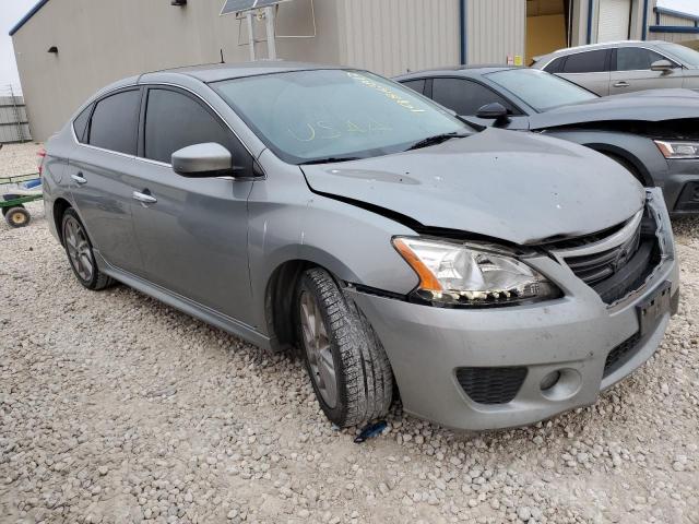 3N1AB7AP3EY292441 - 2014 NISSAN SENTRA S GRAY photo 4