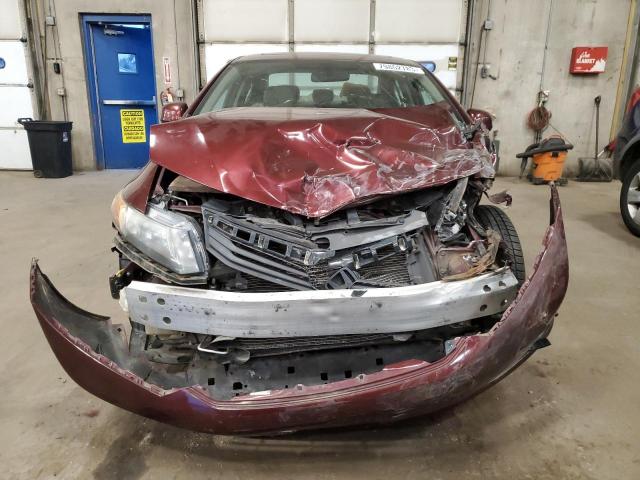 19XFB2F91CE022381 - 2012 HONDA CIVIC EXL ბურგუნდია ფოტო 5