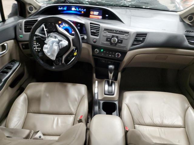 19XFB2F91CE022381 - 2012 HONDA CIVIC EXL ბურგუნდია ფოტო 8