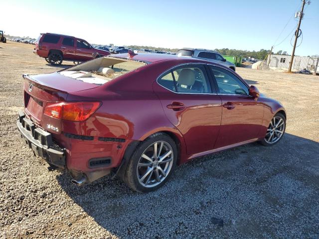 JTHBK262282069732 - 2008 LEXUS IS 250 RED photo 3