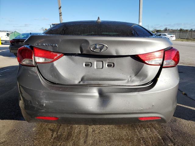 5NPDH4AEXDH392182 - 2013 HYUNDAI ELANTRA GLS GRAY photo 6