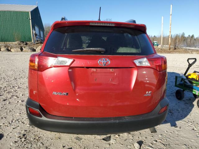 JTMBFREV8FJ031726 - 2015 TOYOTA RAV4 LE RED photo 6