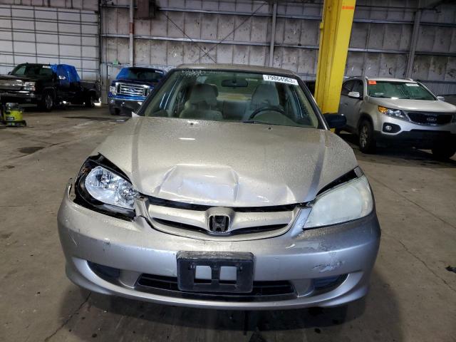 2HGES16524H558556 - 2004 HONDA CIVIC LX SILVER photo 5