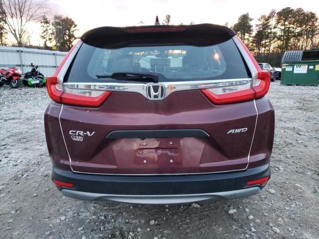 2HKRW6H37HH207491 - 2017 HONDA CR-V LX BURGUNDY photo 6