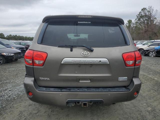 5TDZY67A38S014825 - 2008 TOYOTA SEQUOIA PLATINUM GRAY photo 6