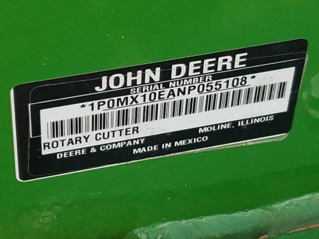 1P0MX10EANP055108 - 2022 JOHN DEERE MX10 GREEN photo 8