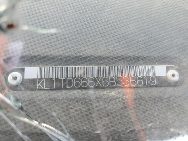 KL1TD666X6B536619 - 2006 CHEVROLET AVEO BASE Qara foto 14
