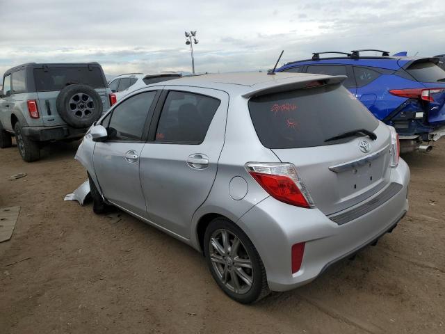 JTDKTUD32DD566364 - 2013 TOYOTA YARIS SILVER photo 2