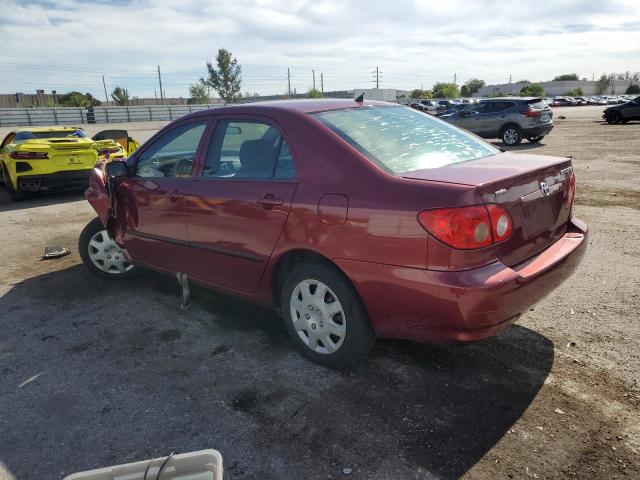 2T1BR32E17C713577 - 2007 TOYOTA COROLLA CE BURGUNDY photo 2