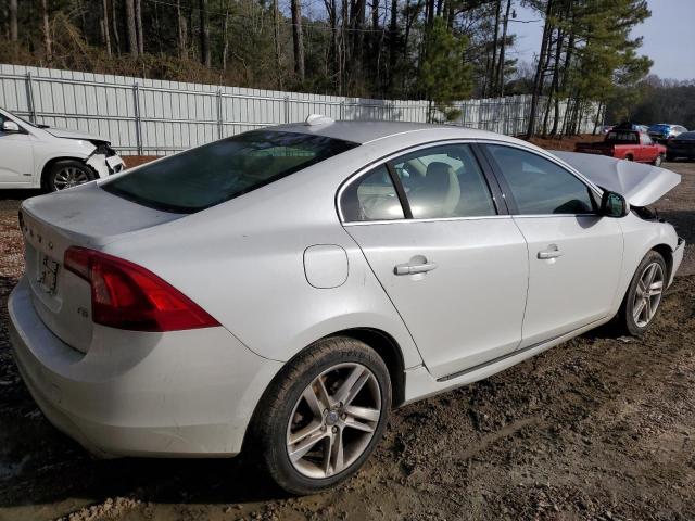 YV140MFB3F1306169 - 2015 VOLVO S60 PREMIER WHITE photo 3