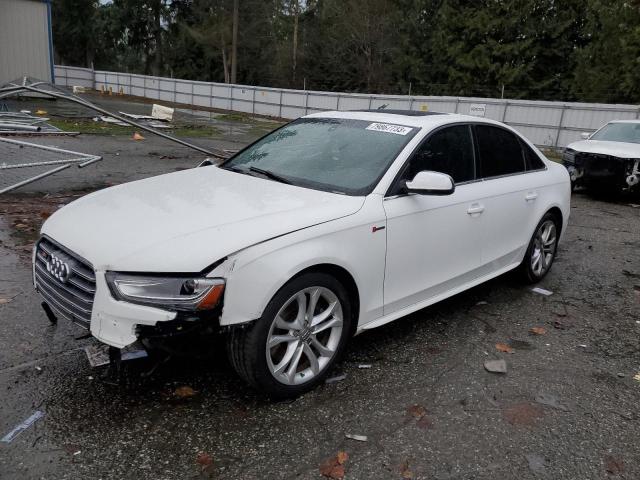 WAUBGAFL1EA154839 - 2014 AUDI S4 PREMIUM PLUS WHITE photo 1