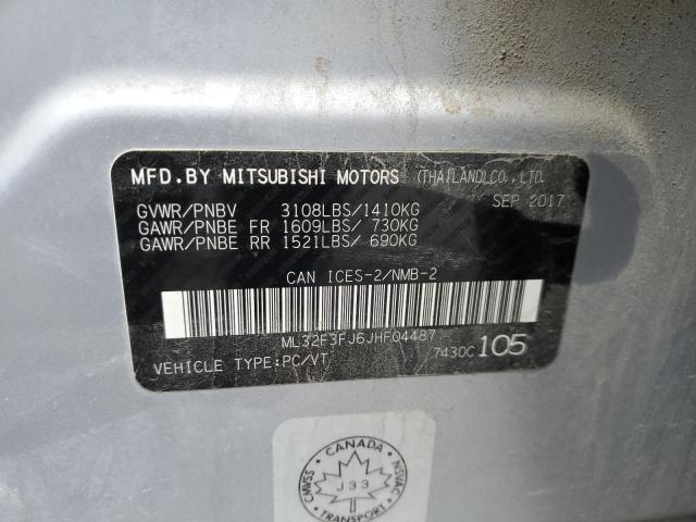 ML32F3FJ6JHF04487 - 2018 MITSUBISHI MIRAGE G4 ES GRAY photo 13