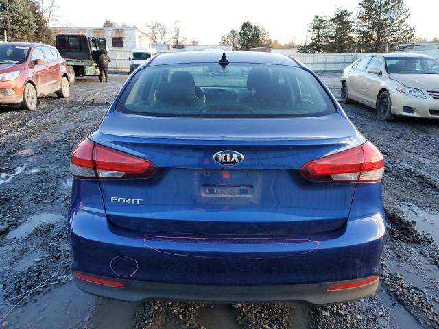 3KPFK4A70JE259085 - 2018 KIA FORTE LX BLUE photo 6