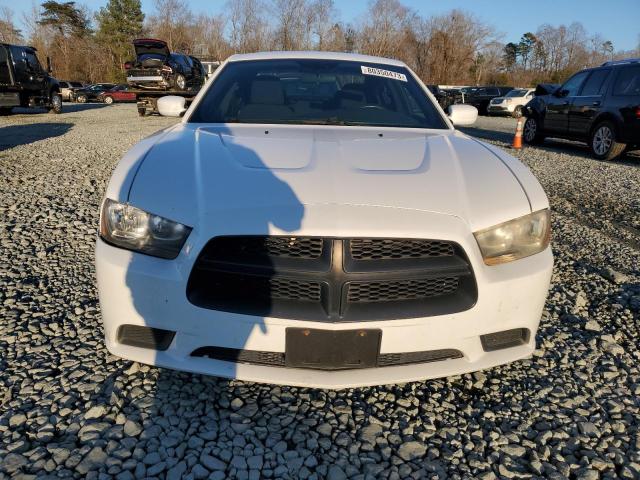 2C3CDXAT8EH203468 - 2014 DODGE CHARGER POLICE WHITE photo 5