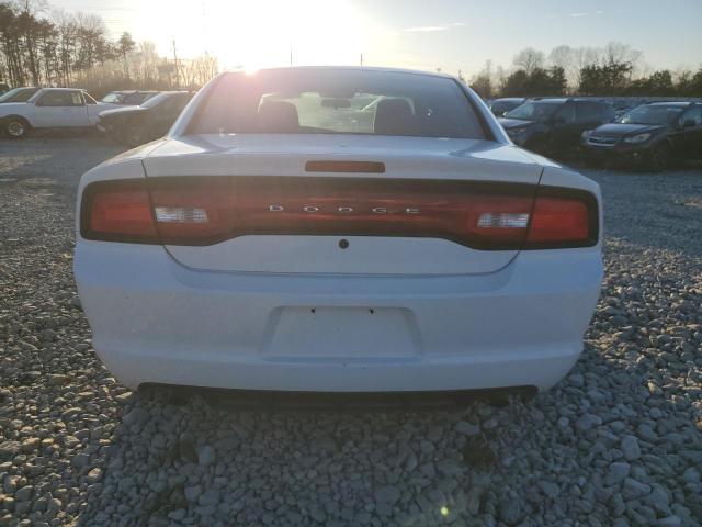 2C3CDXAT8EH203468 - 2014 DODGE CHARGER POLICE WHITE photo 6