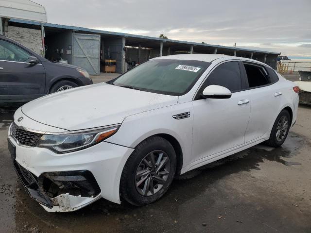 5XXGT4L38KG335768 - 2019 KIA OPTIMA LX WHITE photo 1