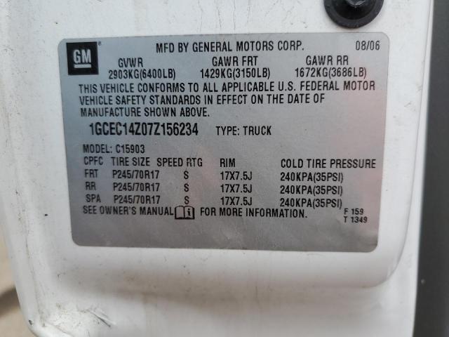 1GCEC14Z07Z156234 - 2007 CHEVROLET SILVERADO C1500 CLASSIC GRAY photo 12