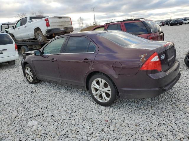 3FAHP0HA4CR411388 - 2012 FORD FUSION SE PURPLE photo 2