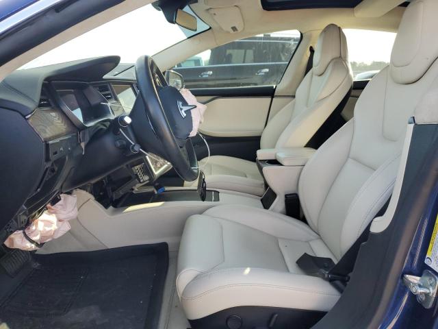 5YJSA1E24JF259695 - 2018 TESLA MODEL S ლურჯი ფოტო 7