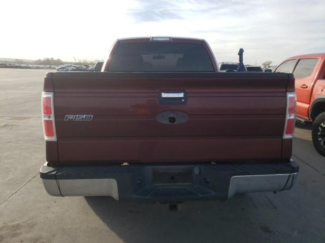 1FTEX1C88AFB18465 - 2010 FORD F150 SUPER CAB BURGUNDY photo 6