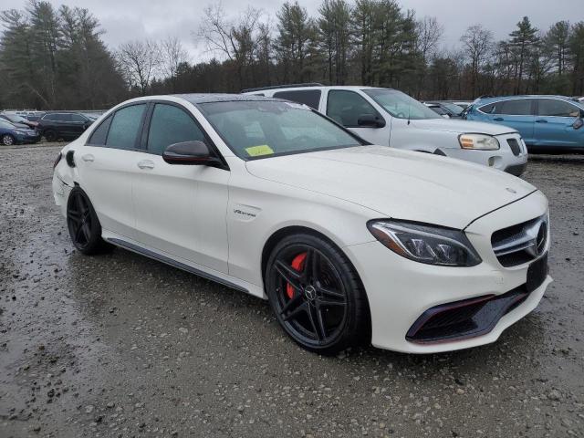 55SWF8HB8GU106526 - 2016 MERCEDES-BENZ C 63 AMG-S WHITE photo 4