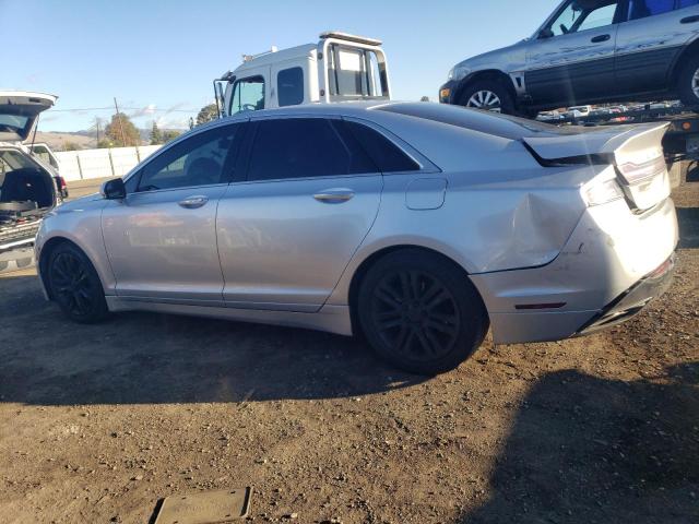 3LN6L2LU8ER815531 - 2014 LINCOLN MKZ HYBRID SILVER photo 2