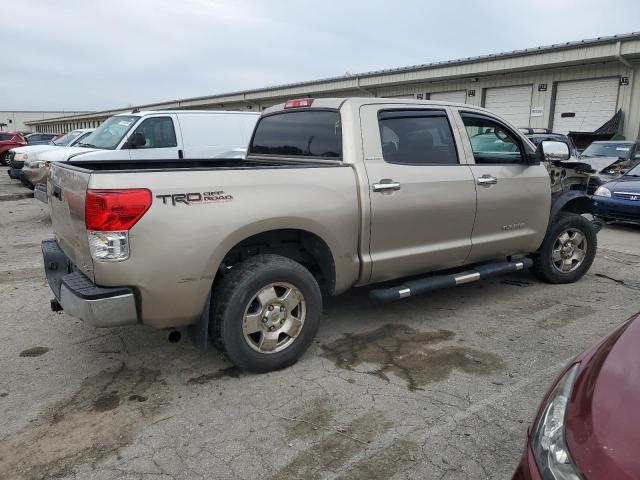 5TFDV58138X039942 - 2008 TOYOTA TUNDRA CREWMAX LIMITED TAN photo 3