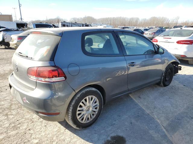 WVWBB7AJ0DW090529 - 2013 VOLKSWAGEN GOLF GRAY photo 3