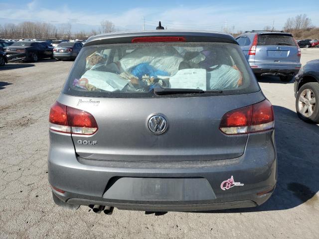 WVWBB7AJ0DW090529 - 2013 VOLKSWAGEN GOLF GRAY photo 6