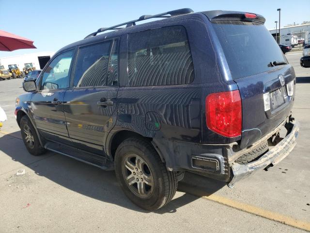 2HKYF18784H540990 - 2004 HONDA PILOT EXL BLUE photo 2