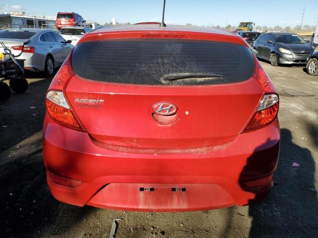 KMHCT5AE1FU222619 - 2015 HYUNDAI ACCENT GS RED photo 6