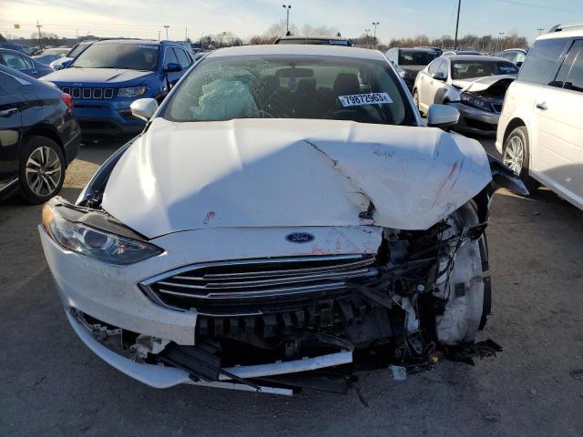 3FA6P0LU9JR234374 - 2018 FORD FUSION SE HYBRID WHITE photo 5