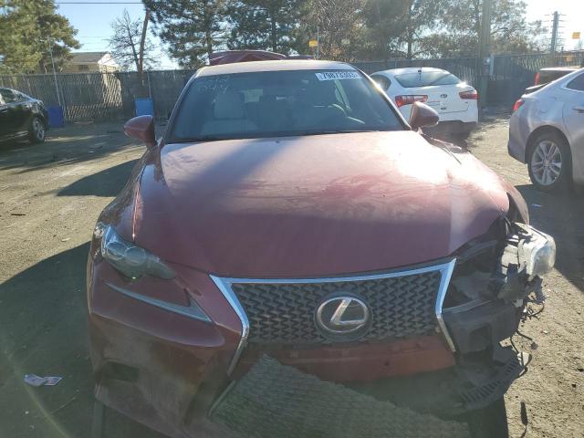 JTHCF1D22F5020547 - 2015 LEXUS IS 250 BURGUNDY photo 5